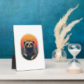 Plaque Photo Lunettes de soleil vintage de paresseux Art vector (Côté)