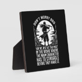 Plaque Photo Lutter avant de le faire - Motivation Anime (Recto)