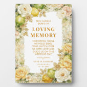 Plaque Photo Luxury Mediterranean Lemons & Flowers Memorial (Devant)