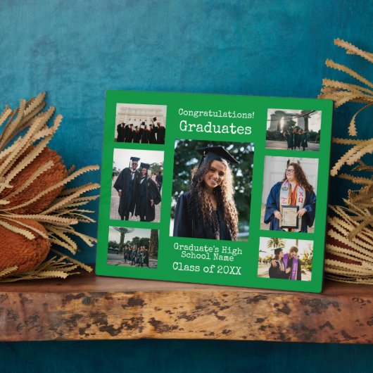 Plaque Photo Lycée Green Félicitations aux diplômés Photo (Côté)