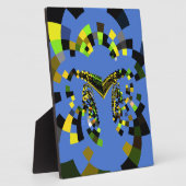 Plaque Photo M Bleu (Côté)