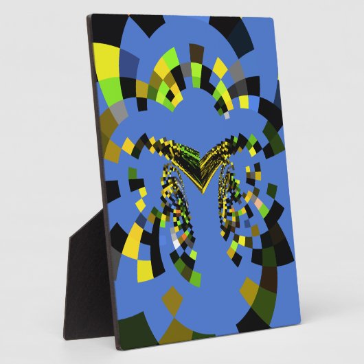 Plaque Photo M Bleu (Côté)