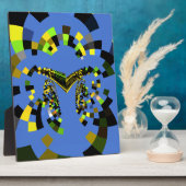 Plaque Photo M Bleu (Côté)