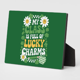 Plaque Photo Ma classe est pleine de charmes chanceux St Patric