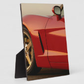 Plaque Photo Ma Corvette rouge (Côté)