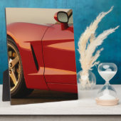 Plaque Photo Ma Corvette rouge (Côté)
