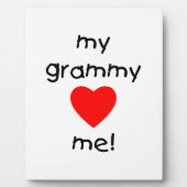 Plaque Photo ma grammy m'aime (Devant)