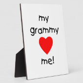 Plaque Photo ma grammy m'aime (Côté)
