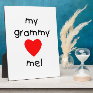 Plaque Photo ma grammy m'aime