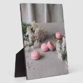 Plaque Photo macaron rose (Côté)