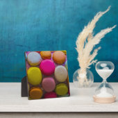 Plaque Photo Macarons colorés Dessert Cuit Savoureux (Insitu)