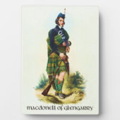 Plaque Photo MacDonell de Glengarry Clans of Scotland McIan (Devant)