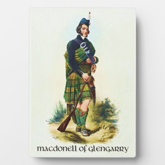 Plaque Photo MacDonell de Glengarry Clans of Scotland McIan (Devant)