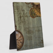 Plaque Photo Machine à temps Steampunk (Côté)