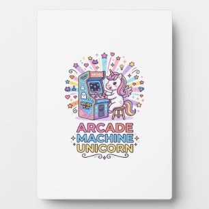 Plaque Photo Machine de jeux vidéo licorne Art POD Licorne Impr