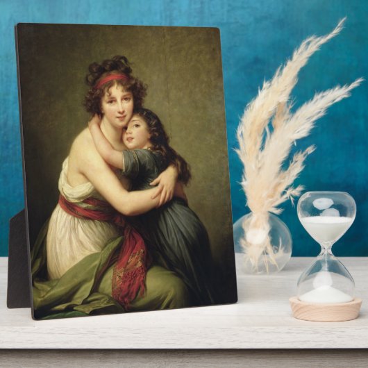 Plaque Photo Madame Vigee-Lebrun et sa fille (Côté)