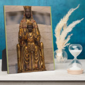 Plaque Photo Madonna de Montserrat Noir Vierge Marie (Côté)