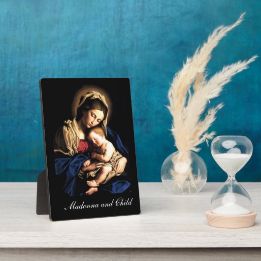 Plaque Photo Madonna et l'enfant (Côté)
