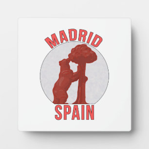 Plaque Photo Madrid Espagne