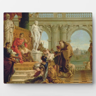 Plaque Photo Maecenas présenter les arts libéraux à l'empereur