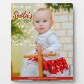 Plaque Photo Magazine Couvrir Ma première étape de Noël (Devant)