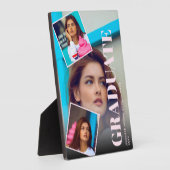 Plaque Photo Magazine moderne 3 Photos Diplôme (Côté)