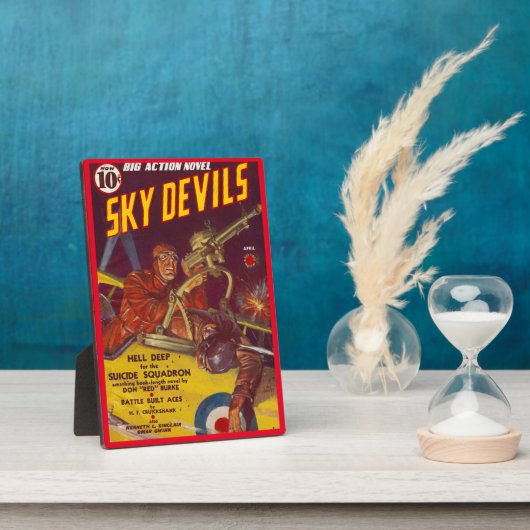 PLAQUE PHOTO MAGAZINE SKY DEVILS 1939 (Côté)