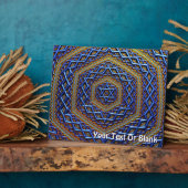 Plaque Photo Magène métallique orné David (Côté)