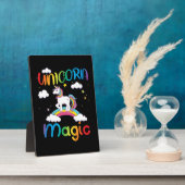Plaque Photo Magie de licorne                (Côté)