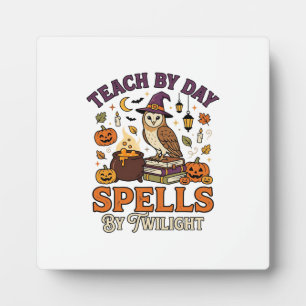 Plaque Photo Magie de lune de classe d'Halloween