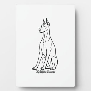 Plaque Photo Magnifique Doberman