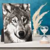Plaque Photo Magnifique loup visage photo accessoires d'impress (Côté)