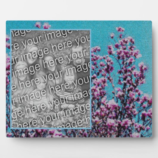 Plaque Photo Magnolia Blossoms Blue Sky Art Ajouter Votre Propr (Devant)