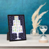 Plaque Photo Mah Jongg Cake Anniversaire (Côté)