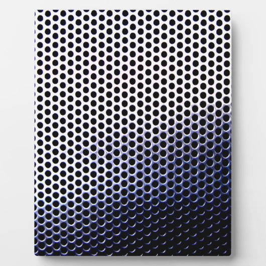 Plaque Photo maillage chrome (Devant)