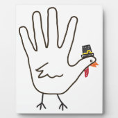 Plaque Photo main de dinde (Devant)