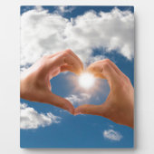 Plaque Photo Mains d'amour (Devant)