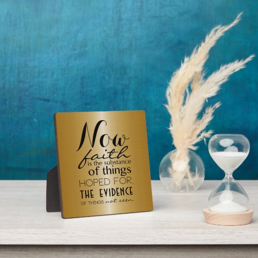 Plaque Photo Maintenant Écriture de foi (Insitu)