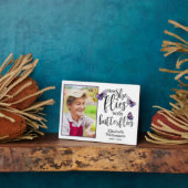 Plaque Photo Maintenant, elle vole avec des papillons Photo Mém (Côté)