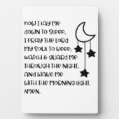 Plaque Photo Maintenant Je Me Pose Dormir (Devant)