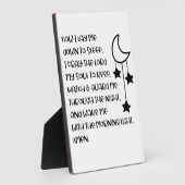 Plaque Photo Maintenant Je Me Pose Dormir (Côté)