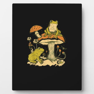 Plaque Photo Maison Champignon Grenouille Déco Cottagecore Gobl