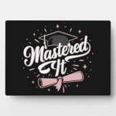 Plaque Photo Maîtrise Il Maîtrise Diplômé MBA (Devant)