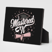 Plaque Photo Maîtrise Il Maîtrise Diplômé MBA (Côté)