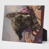 Plaque Photo Maîtriser le caniche (Côté)