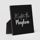Plaque Photo Maîtriser le Mayhem, Gymnase, Hustle, Motivation d (Recto)