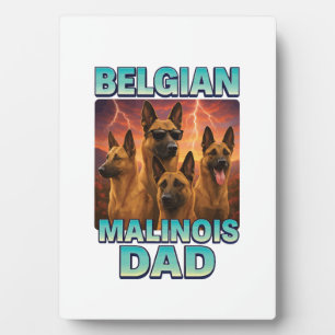 Plaque Photo Malinois belge