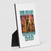 Plaque Photo Malinois belge (Côté)