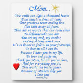 Plaque Photo Maman... (Devant)