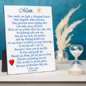 Plaque Photo Maman... (Côté)